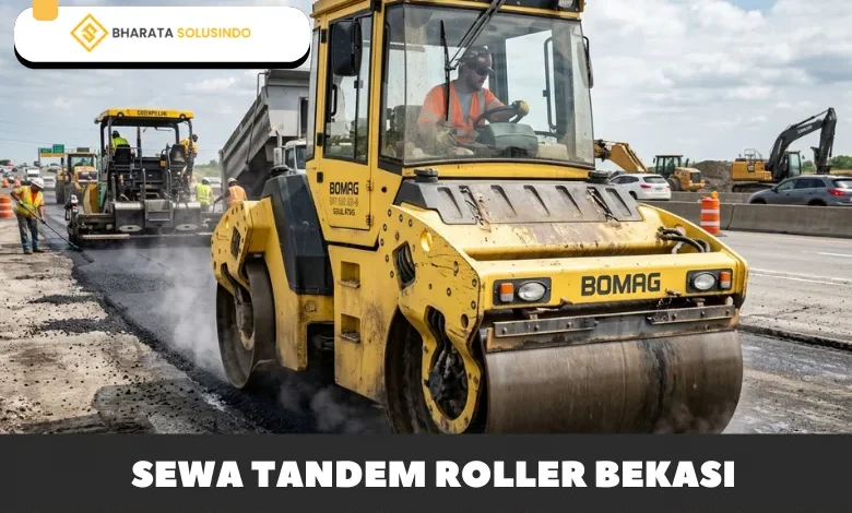 sewa tandem roller bekasi bharata solusindo
