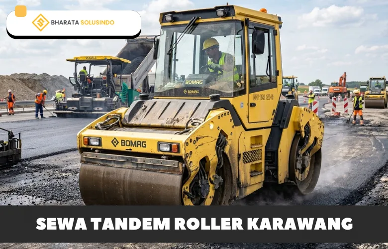 sewa tandem roller karawang bharata solusindo